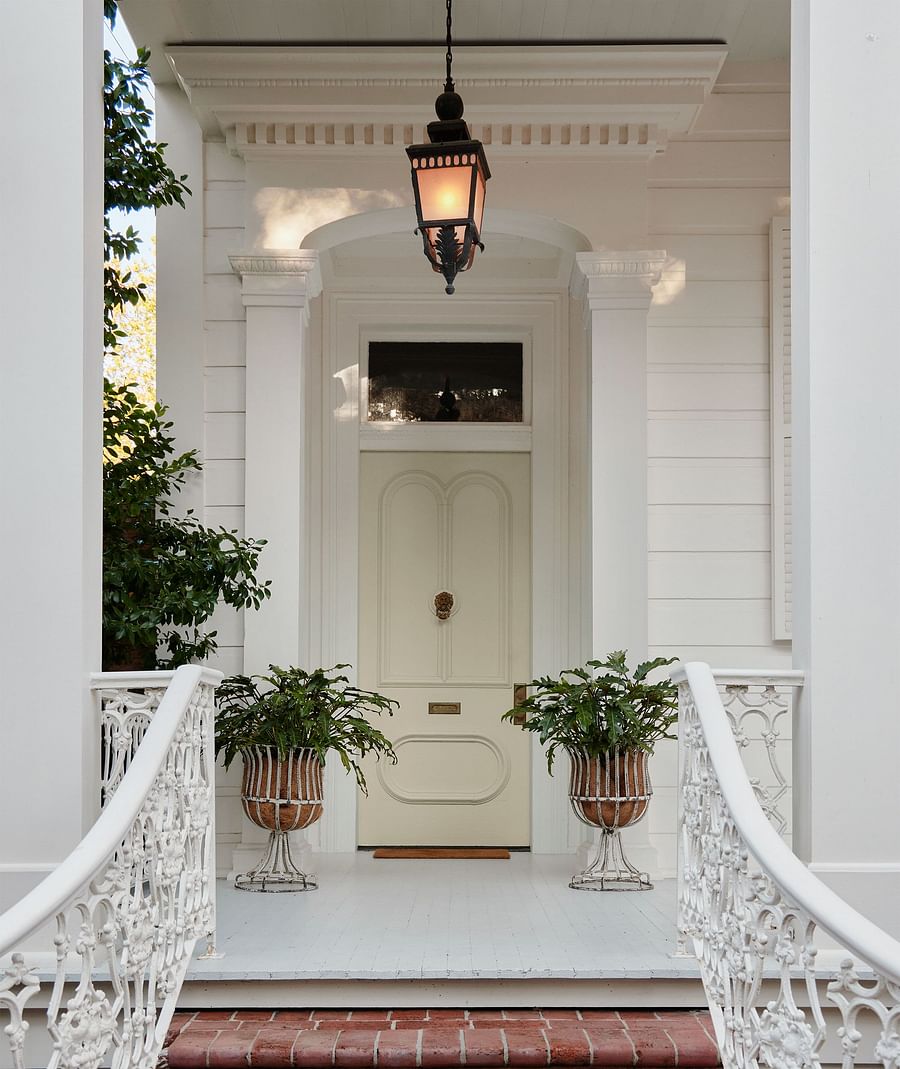 Ornate ironwork balcony of a New Orleans mansion